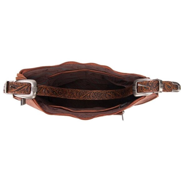 Montana West Floral Tooled Concealed Carry Hobo - Picture 5 of 5